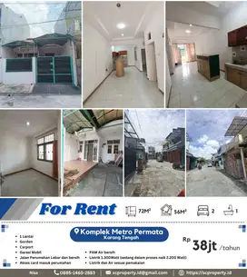 Disewakan Rumah Siap Huni di Komplek Metro Permata, Karang Tengah 38jt