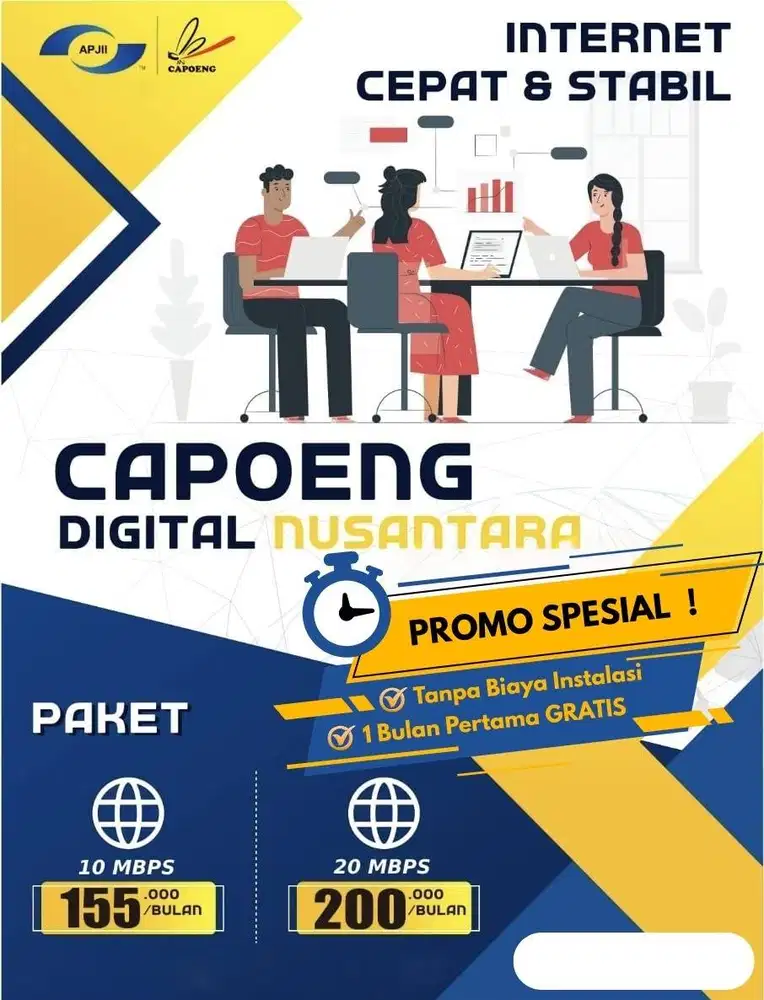 Internet Wifi Capoeng Promo murah meria Area Malang tanpa FUP