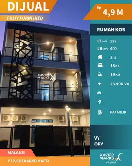 Kost Strategis Bagus Ready Huni di PTP Suhat Lowokwaru Malang