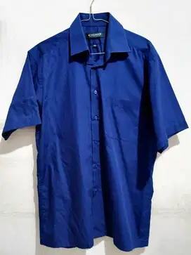 Kemeja Alisan Biru | Lengan Pendek Regular Fit | Ukuran M (15)