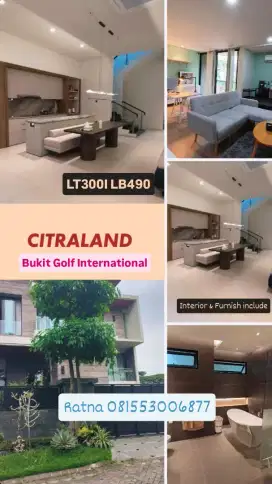 Dijual Rumah Minimalis  Bukit Golf International Citraland
