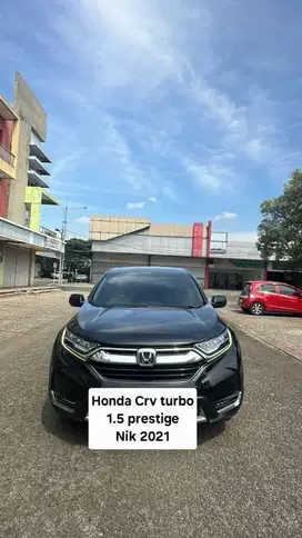 Honda Crv 2021 prestige 1.5 turbo / 2022 hitam 2020 record odo 40rb