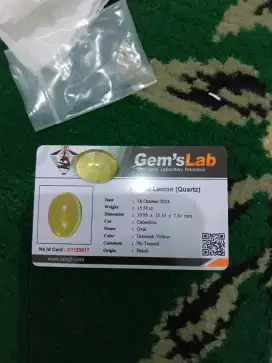 Natural batu lemon Quartz