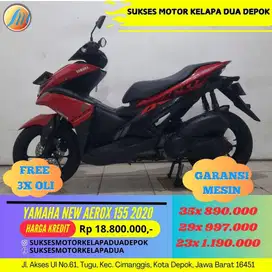 YAMAHA NEW AEROX 155 2020 CASH/KREDIT DP MULAI 500RB AJA