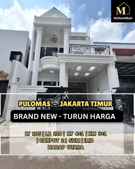 Rumah baru design classic di komplek Pulomas Jakarta Timur