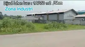 Dijual tanah darah zona industri di Panongan Tangerang