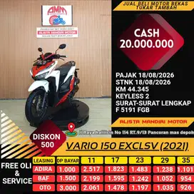 VARIO 150 TH 2021 PAJAK ON BODY MULUSS SIAP PAKAI BISA CASH / KREDIT