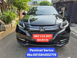 Honda HR-V 1.5 E Tahun 2017 Km 61 rb