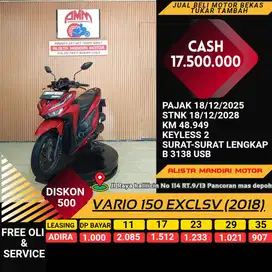 VARIO 150 EXCLSV TH 2018 PLAT JKT PAJAK ON BISA BAYAR VIA CC /PAYLATER