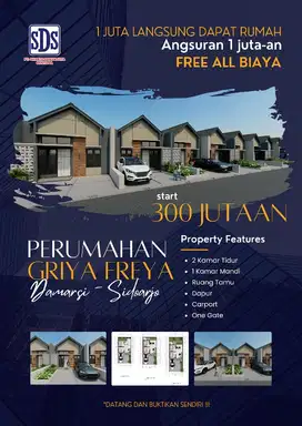 Hunian murah Griya Freya dekat bandara juanda T2 promo perdana