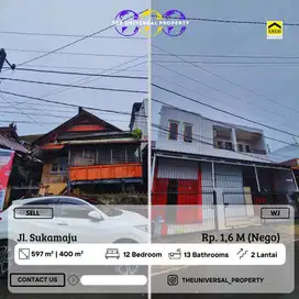 Dijual Rumah Kost Poros Jalan Sukamaju Raya Strategis Hrg nego WJ