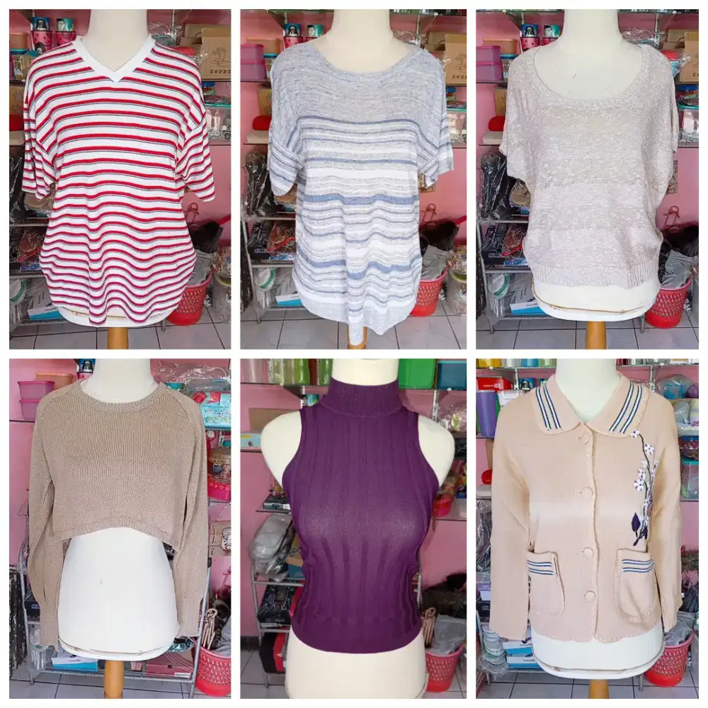 Atasan serba rajutan