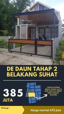 Rumah BARU dekat Suhat dekat Kampus UB Kota Malang 385 jt