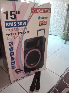 SPEAKER Bluetooth 15 in FULLSET ASATRON HOLLYWOOD 15in 15inch 15inchi