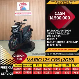 VARIO 125 CBS TH 2019 PLAT DEPOK PAJAK ON BISA BAYAR VIA CC / PAYLATER
