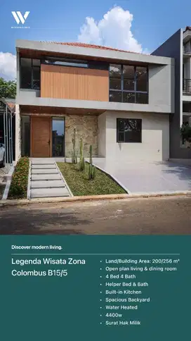 Di Jual Rumah Mewah di Legenda Wisata Cibubur