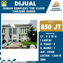 DIJUAL RUMAH MURAH CUMA 850 JUTAAN DI CLOVE TANJUNG BUNGA