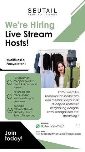 HOST LIVE STREAMING - ALOHA PIK 2 DAN LIVING WORLD ALAM SUTERA