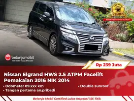 [ GARANSI 5TH ] Nissan Elgrand High ways star HWS 2.5 ATPM 2014/2016
