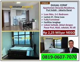 VTH0122 - Apartemen Veranda Residence, Puri Indah, Jakarta Barat
