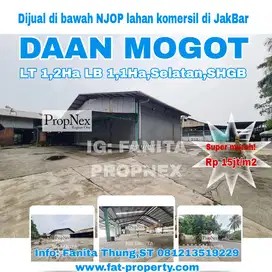 SUPER MURAH DIBAWAH NJOP Dijual lahan komersil di Jl Raya Daan Mogot,