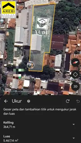 Disewakan Tanah+Gudang pinggir, strategis,akses container d