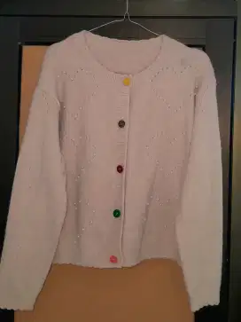 Cardigan tebal lembut soft pink