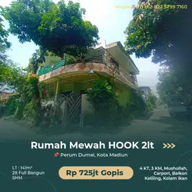 Rumah HOOK 2lt Full Bangunan & Full Balkoni