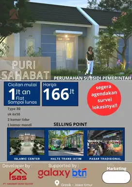 Rumah Subsidi Pemerintah Angsuran Flat