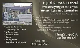 Dijual Rumah 1LT di Kedungmundu Dkt UNIMUS