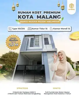 RUMAH KOS READY STOK 15 KAMAR DEKAT UMM