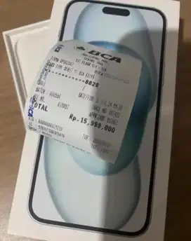 Di jual iphone 15 plus 128GB blue garansi ibox like new