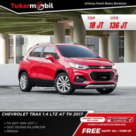 Chevrolet trax 1.4 LTZ metik tahun 2017 low km