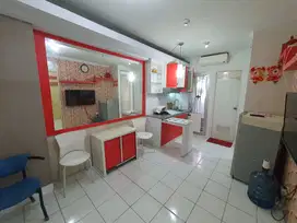 Disewakan unit apartemen 2 kamar semi furnish, tower bougenvile lt.21