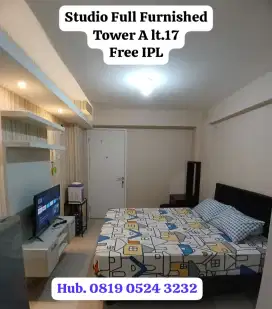 Studio Full Furnished Murah Free IPL Bisa Bulanan