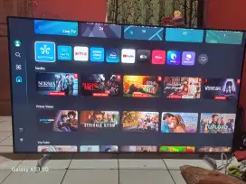 Jual Tv samsung smart 65 inc,,,tipe baru UA65AU8000,,MULUS SIAP PAKAI