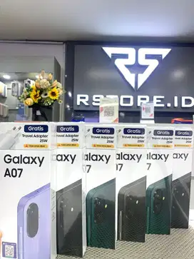 samsung a07 4/64gb new, garansi resmi/indonesia 1 tahun