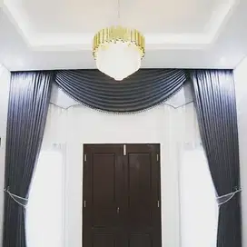 Jual Gorden Blackout Pasang Skat Klinik Hordeng Pintu Gordyn Vitrase