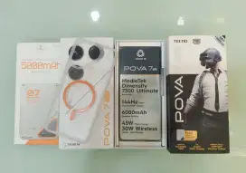 Tecno Pova 7 5G 8/128 Fulset like new.
Garansi Panjang.
