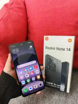 Redmi note 14 4G 8/256 Fulset ori likenew garansi