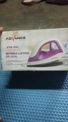 Setrika Advance baru sekali pakai