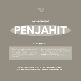 LOWONGAN KERJA PENJAHIT SURABAYA BARAT