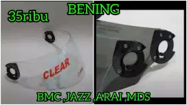 KACA HELM VISOR BMC JAZZ ARAI MDS full face BENING
