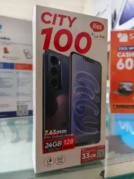 Itel City 100 Ram 8GB+16GB/128GB,Baru,Segel Box,Garansi Resmi,Original