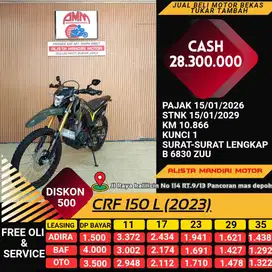 DP 1JTAN BISA BAWA PULANG CRF 150 TH 2023 PLAT DEPOK PAJAK ON