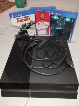 DI JUAL PS4 FAT STIK & KASET