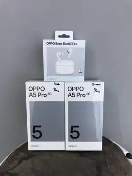 New Oppo A5 pro 5G 8/256 garansi resmi