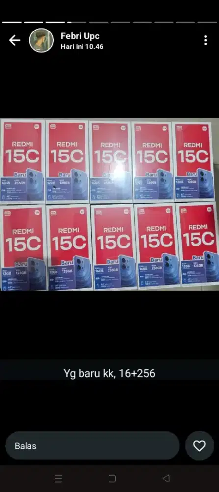 Redmi 15C Ram 6+6/128 GB+Bonus Garansi Resmi Cash&Credit