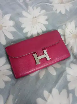 Dompet Hermes pink