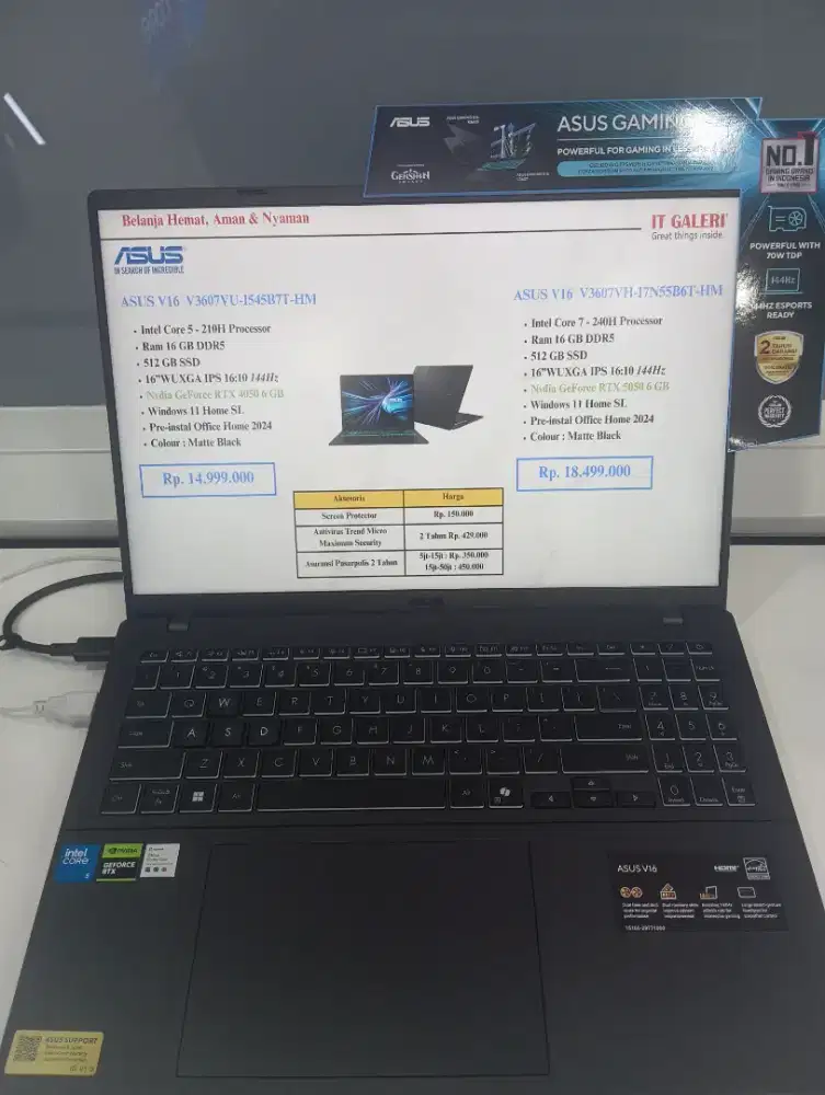 ASUS V16 V3607VU-1545B7T-HM (bisa dicicil guys)